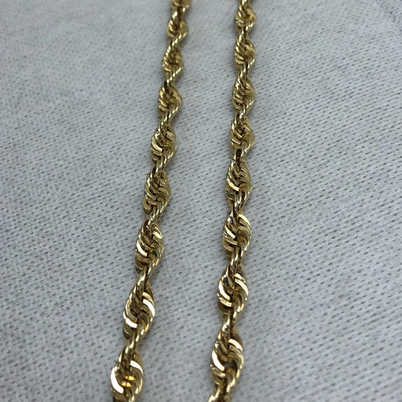10kt gold rope chain - Picture 2 of 5